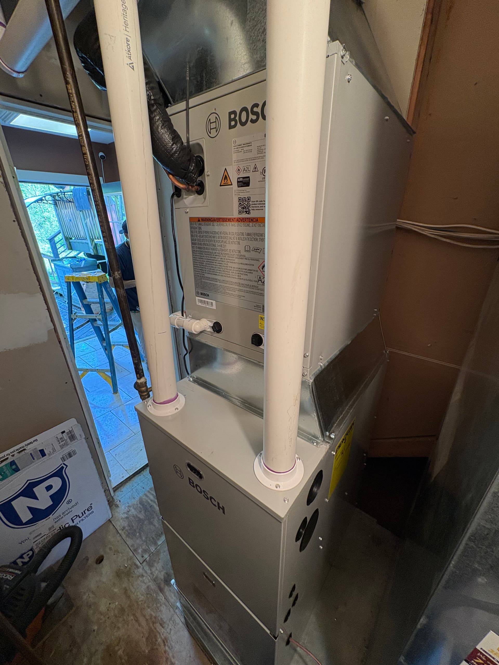 Gallery photos for Bosch Dual-Fuel Heat Pump and Furnace Install in Ypsilanti MI: Image #1